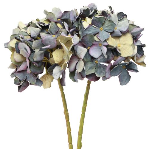 Artikel Kunstbloemen in blauwe hortensia groot Ø15cm L58cm 2st