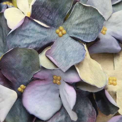 Artikel Kunstbloemen in blauwe hortensia groot Ø15cm L58cm 2st