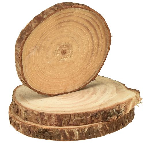 Artikel Mini houten schijfjes decoratieve boomschijfjes naturel Ø5-7cm