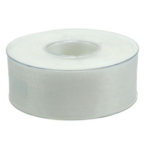 Artikel Organza lint cadeaulint wit lint zelfkant 40mm 50m