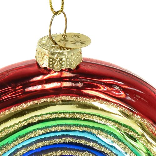 Artikel Glazen Regenboogornament - Feestelijke kerstboomdecoratie met glanzende kleuren