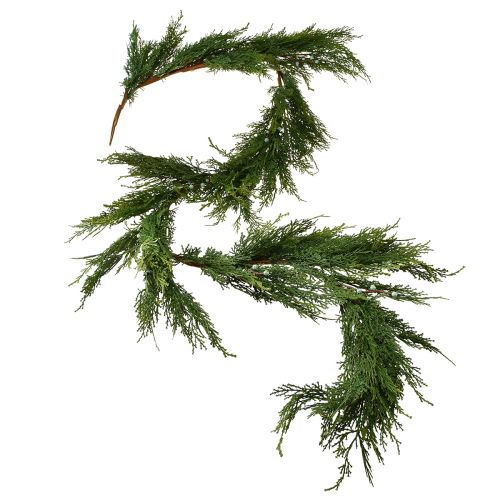 Sparrenslinger Thuja met fruit decoratieve hanger groen L175cm