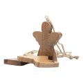 Floristik24 Houten engel natuurlijke decoratieve hanger engel decoratie 8×1×10cm 6st