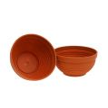 Floristik24 R-kom kunststof terracotta Ø19cm, 10st