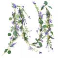 Floristik24 Romantische bloemenslinger lavendel paars wit 194cm