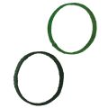 Floristik24 Decoratieve ring jute decoratielus groen donkergroen 4cm Ø30cm 2st