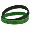 Floristik24 Decoratieve ring jute decoratielus groen donkergroen 4cm Ø30cm 2st