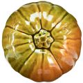 Floristik24 Decoratieve keramische pompoen in felgroene tinten - 17,5 cm - perfect voor herfsttafeldecoratie