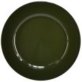 Floristik24 Elegant donkergroen plastic bord - 28 cm - Ideaal voor stijlvolle tafelarrangementen en decoratie