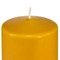 Floristik24 PURE stompkaars geel honing Wenzel kaarsen 130/70mm