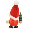 Floristik24 Kerstkabouters decoratieve kabouters hout rood groen H10,5/12cm 6 stuks